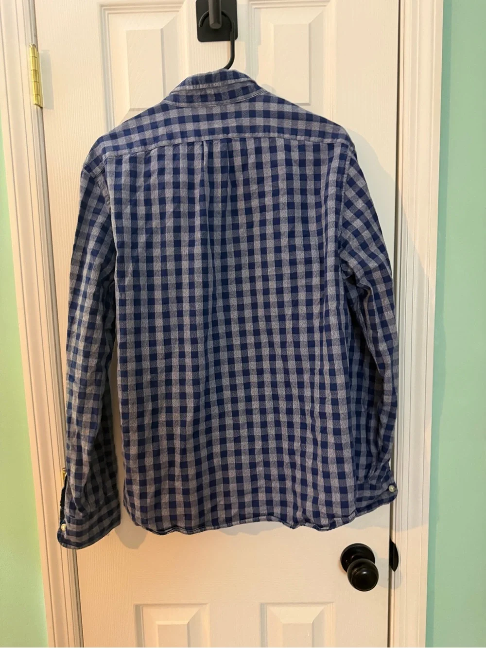 J. Crew Blue Check Button-Down Shirt